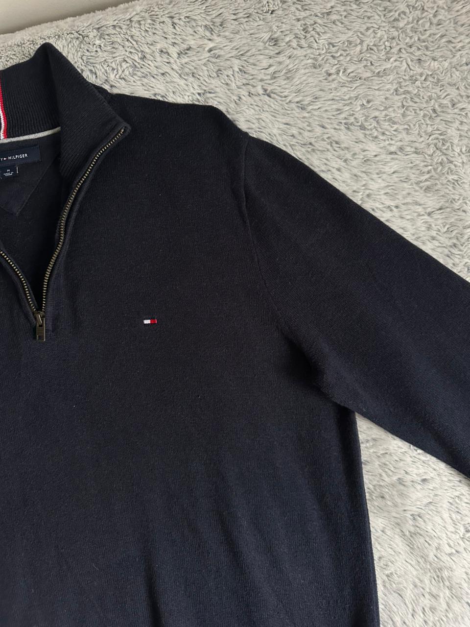 Pull demi zippé TOMMY HILFIGER Taille M Spot-Chic