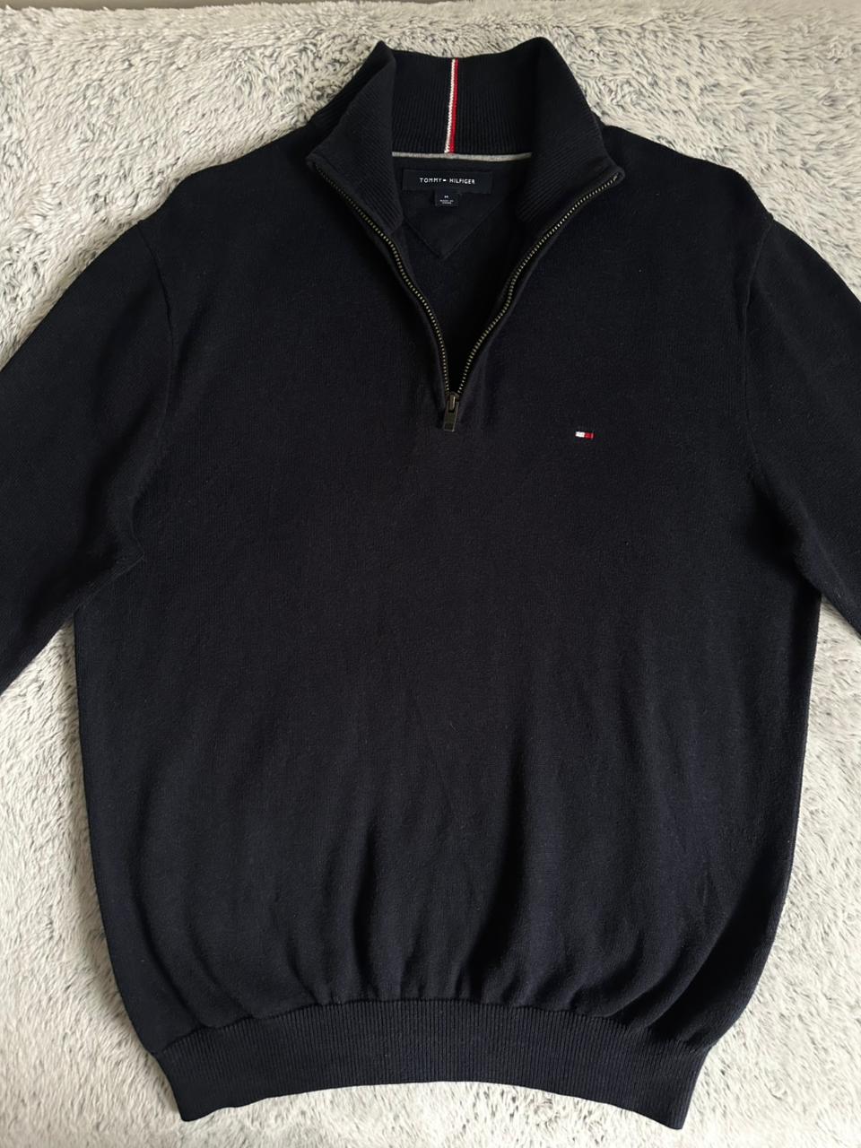 Pull demi zippé TOMMY HILFIGER Taille M Spot-Chic