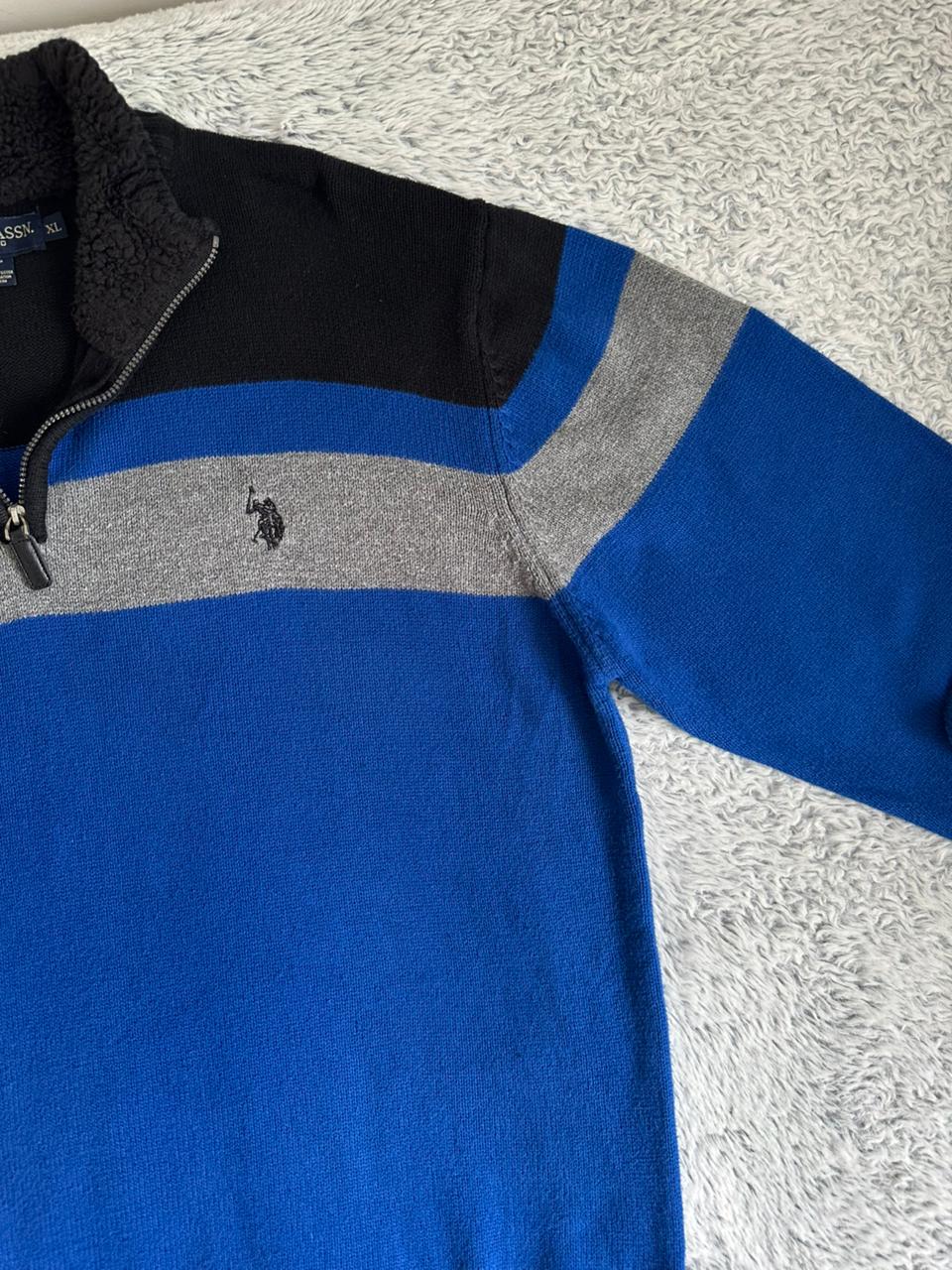 Pull demi zippé US POLO ASSN Taille XL Spot-Chic