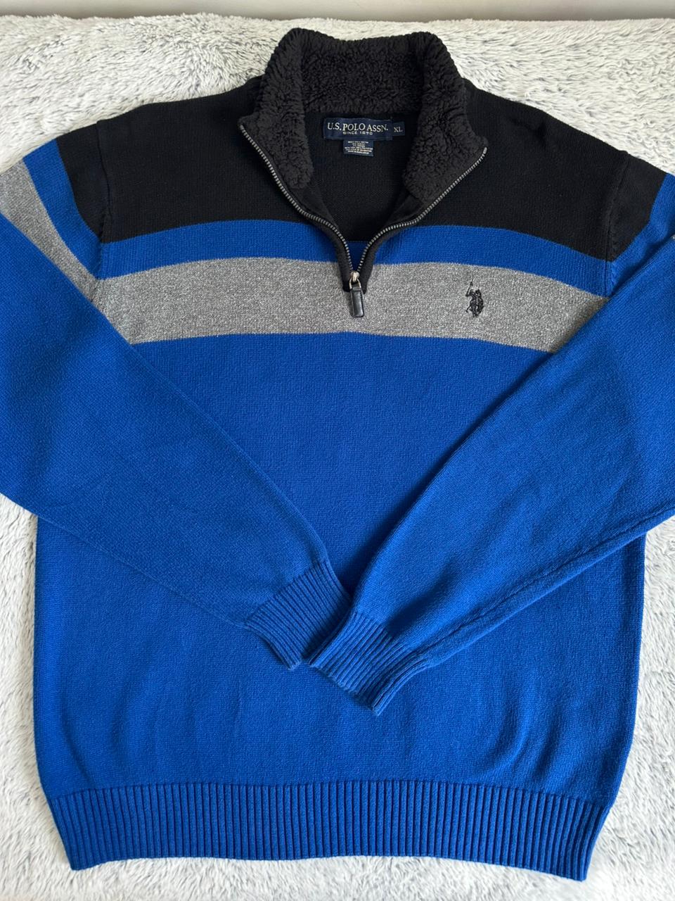 Pull demi zippé US POLO ASSN Taille XL Spot-Chic