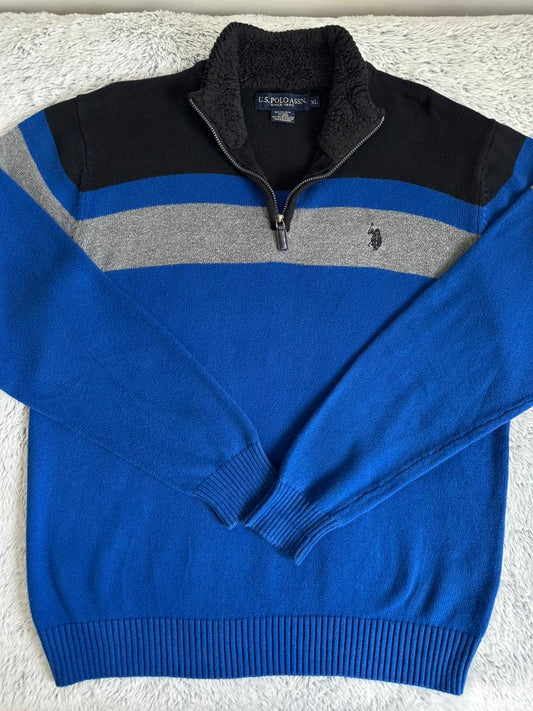 Pull demi zippé US POLO ASSN Taille XL Spot-Chic
