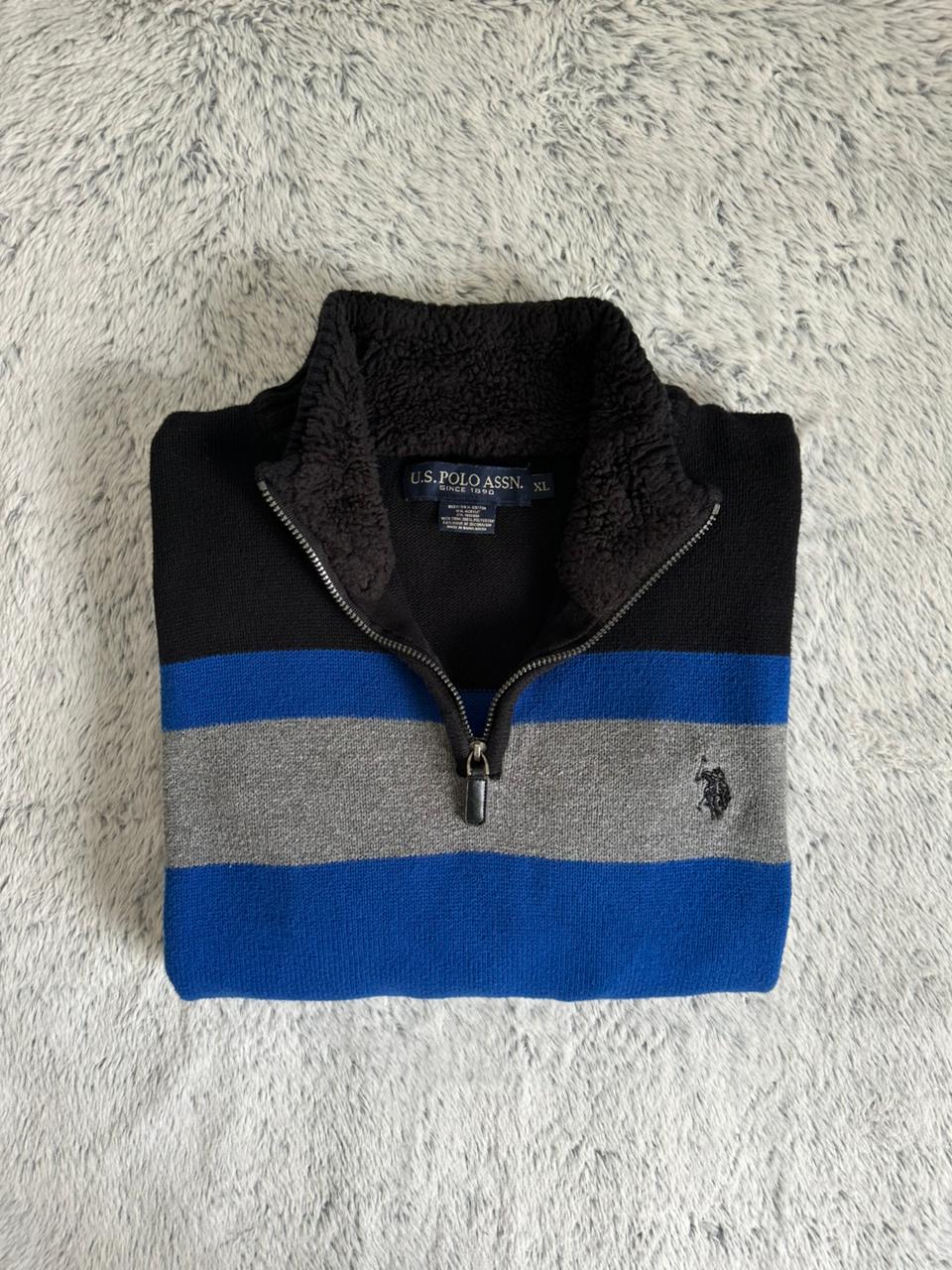 Pull demi zippé US POLO ASSN Taille XL Spot-Chic