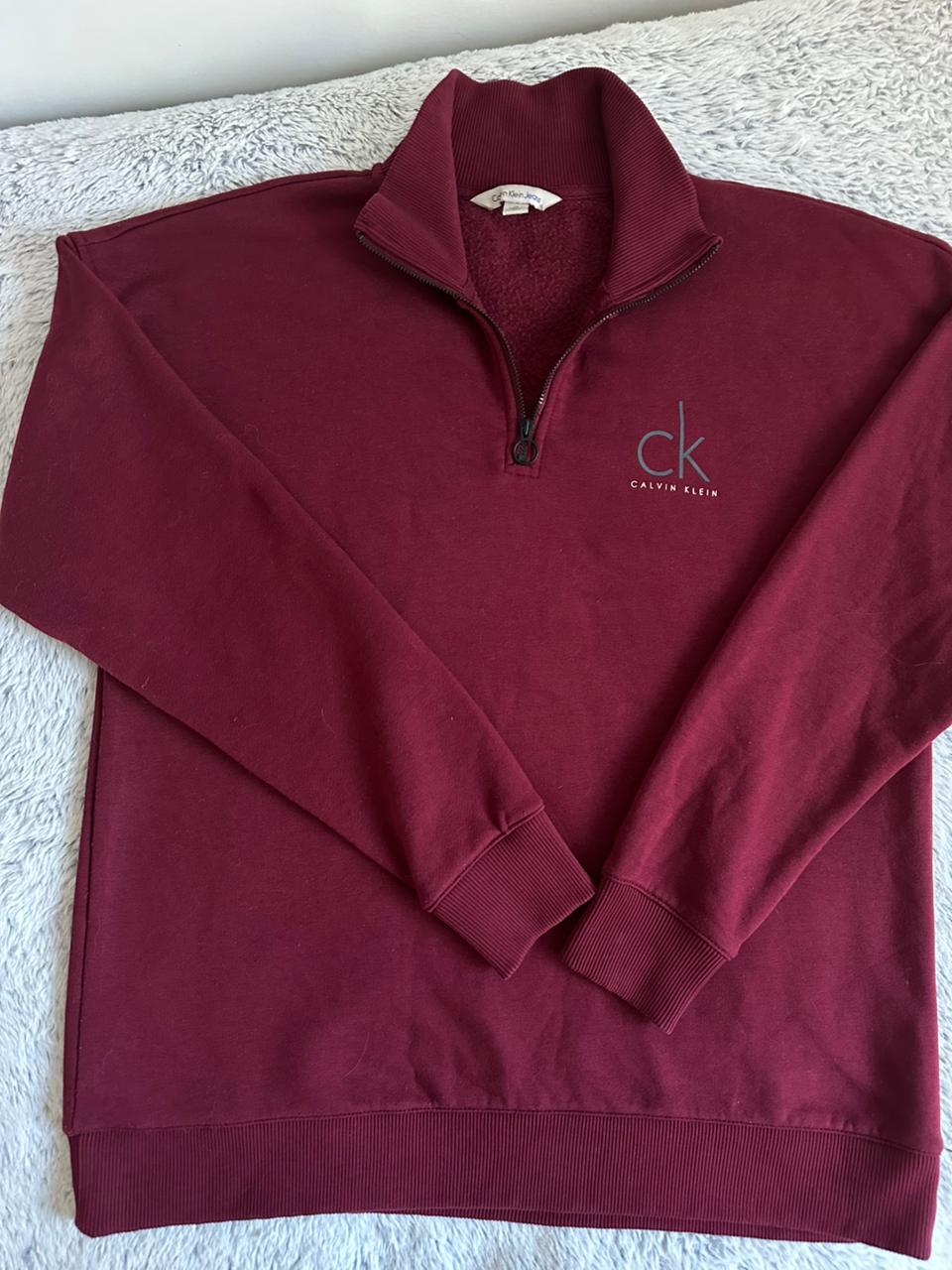 Pull demi zippé CALVIN KLEIN Taille L Spot-Chic