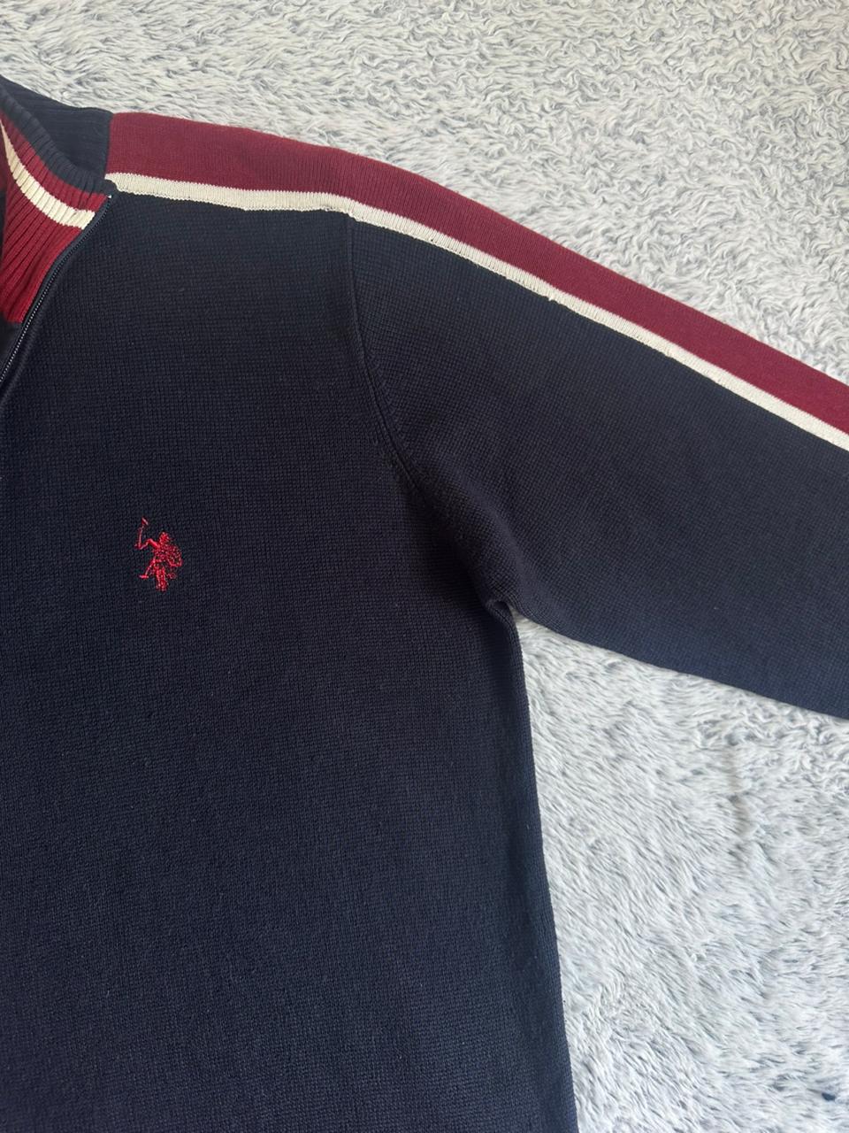 Pull demi zippé US POLO ASSN Taille M Spot-Chic