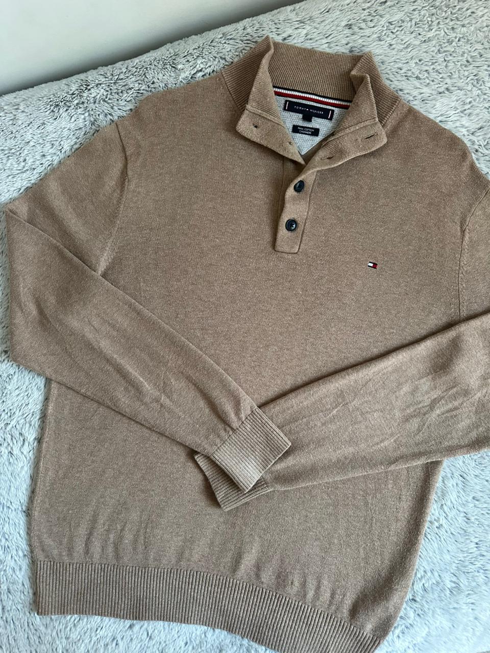 Pull demi boutonné TOMY HILFIGER Taille L Spot-Chic
