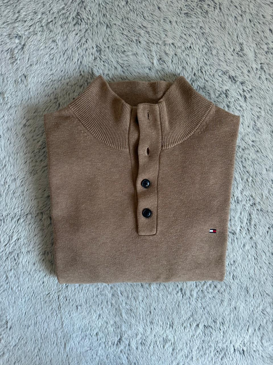 Pull demi boutonné TOMY HILFIGER Taille L Spot-Chic