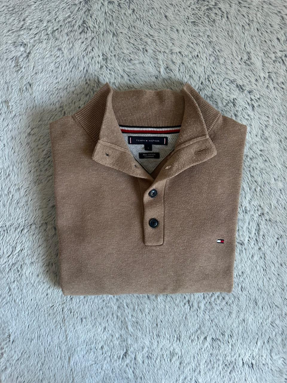 Pull demi boutonné TOMY HILFIGER Taille L Spot-Chic