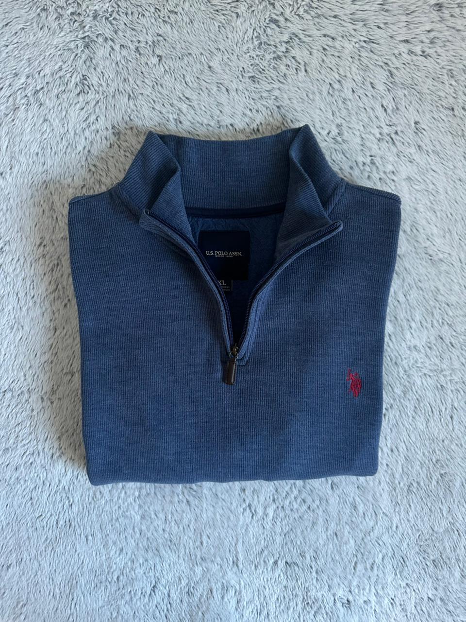 Pull demi zippé US POLO ASSN Taille XL Spot-Chic