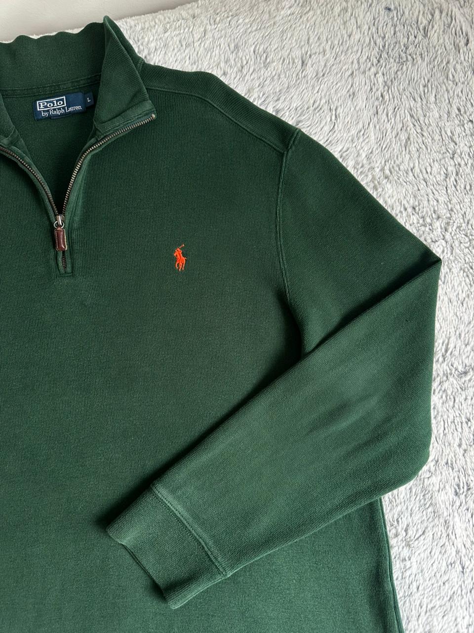 Pull demi zippé RALPH LAUREN Taille L/XL Spot-Chic