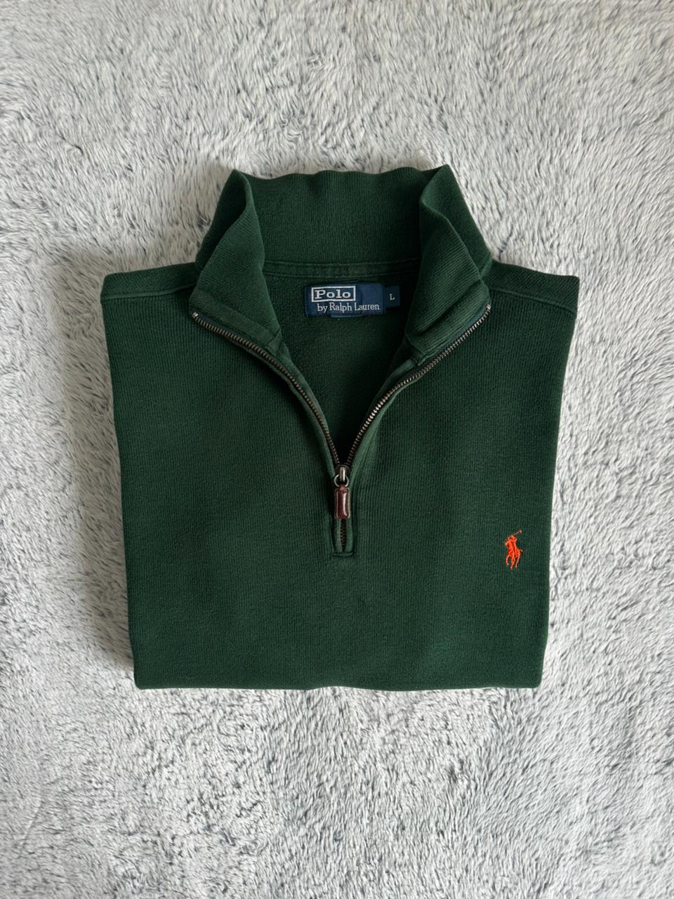 Pull demi zippé RALPH LAUREN Taille L/XL Spot-Chic