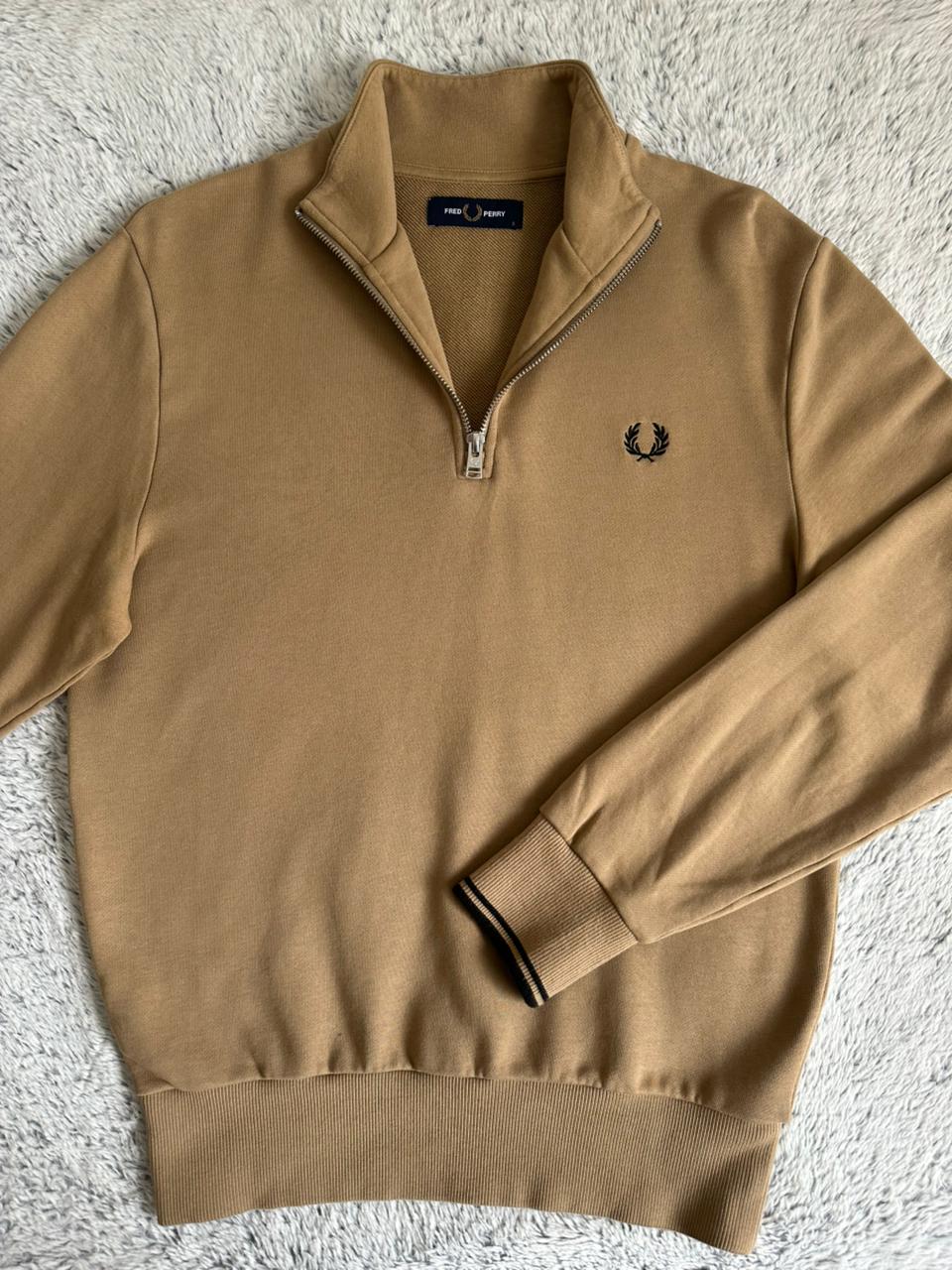 Pull demi zippé FRED PERRY Taille M Spot-Chic