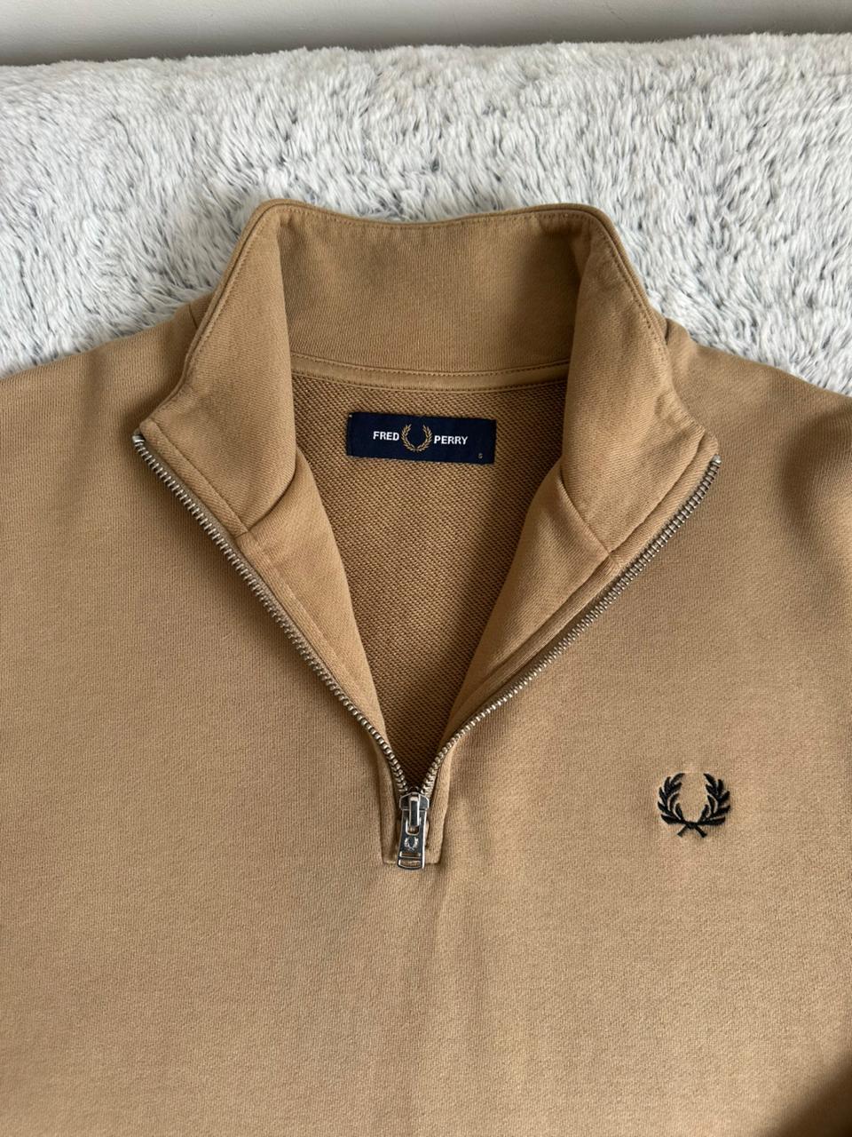 Pull demi zippé FRED PERRY Taille M Spot-Chic
