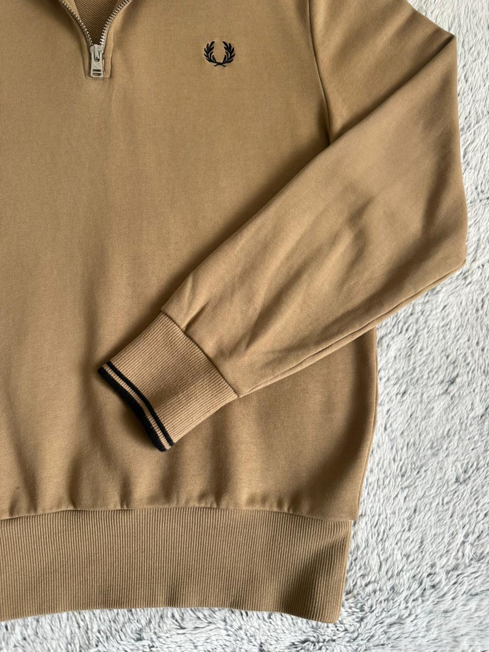 Pull demi zippé FRED PERRY Taille M Spot-Chic