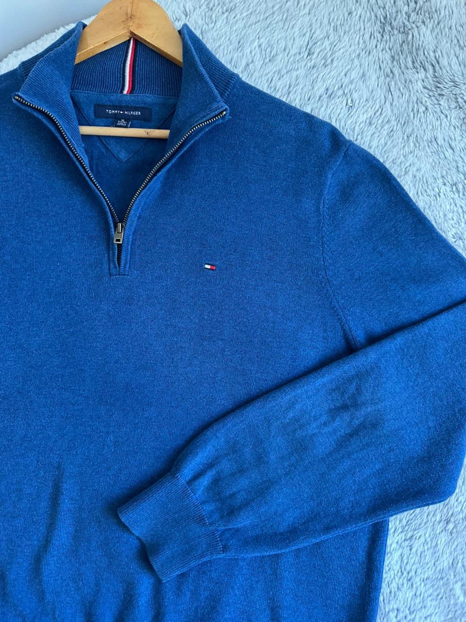 Pull demi zippé TOMMY HILFIGER Taille XL Spot-Chic