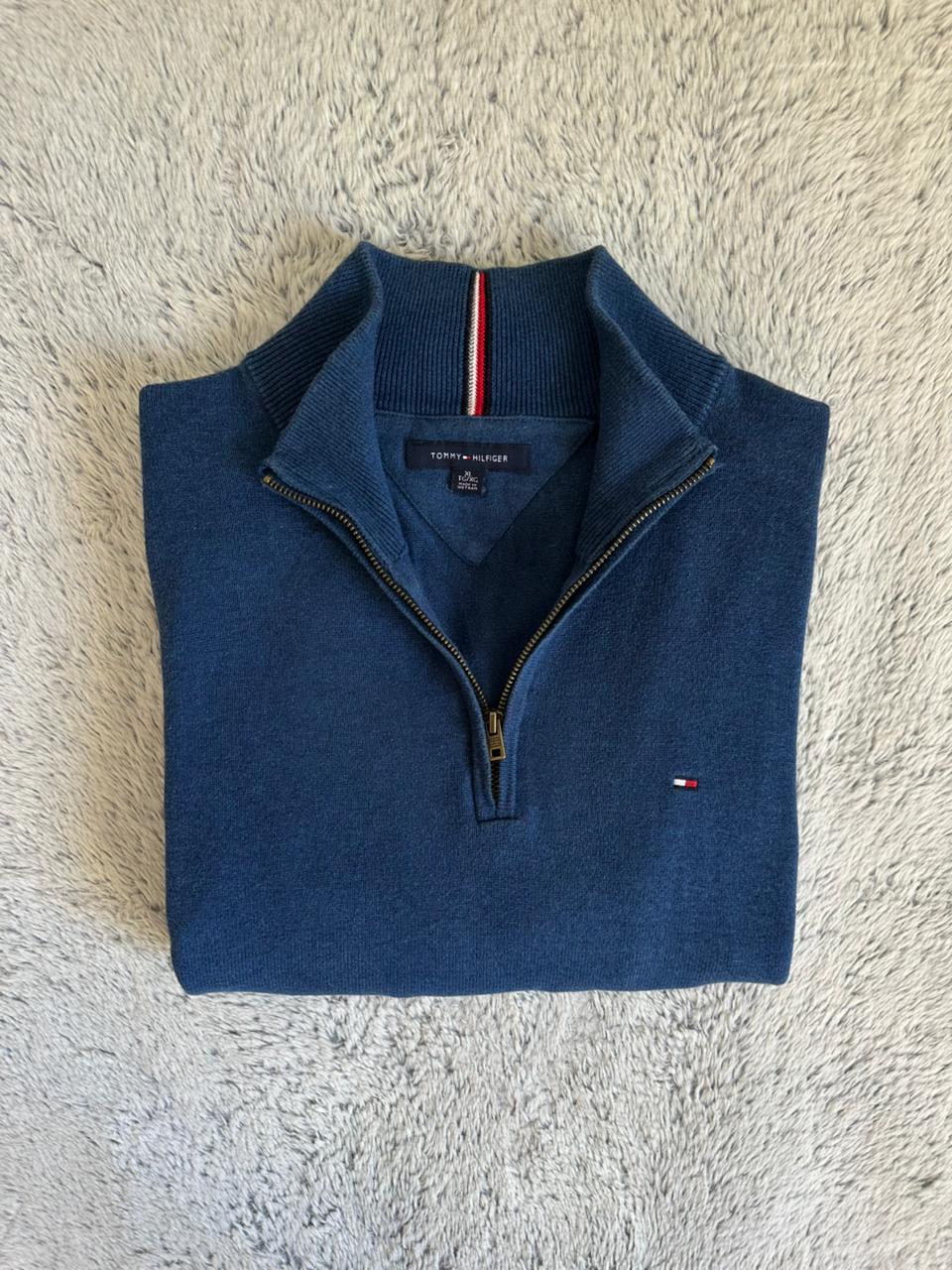 Pull demi zippé TOMMY HILFIGER Taille XL Spot-Chic