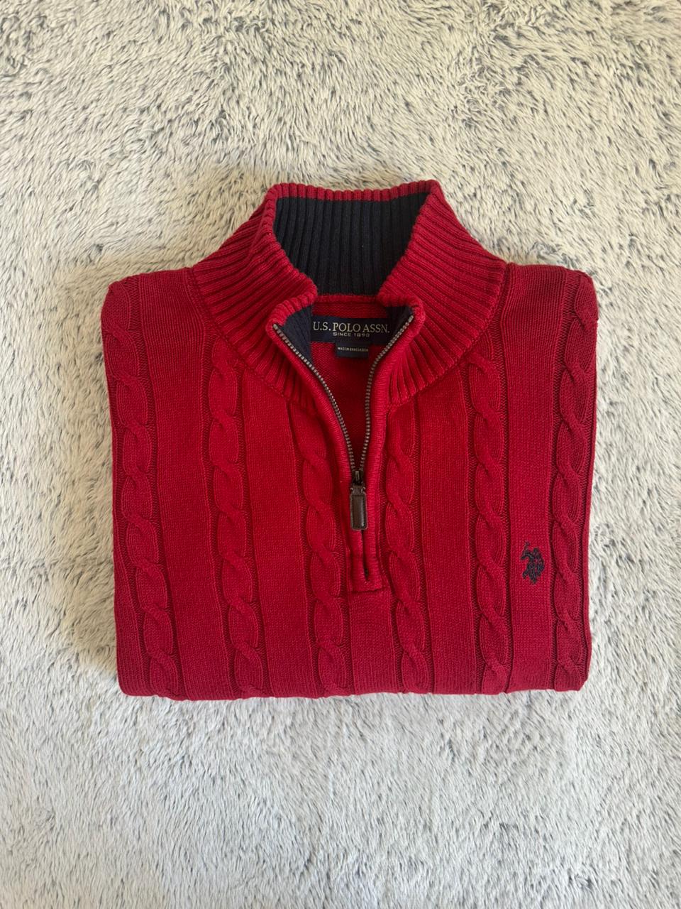 Pull demi zippé US POLO ASSN Taille XXL Spot-Chic