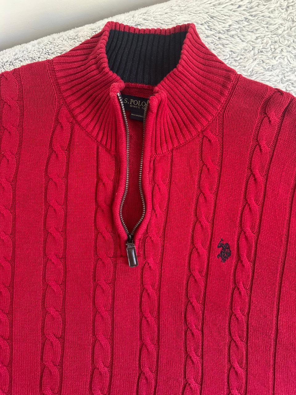 Pull demi zippé US POLO ASSN Taille XXL Spot-Chic