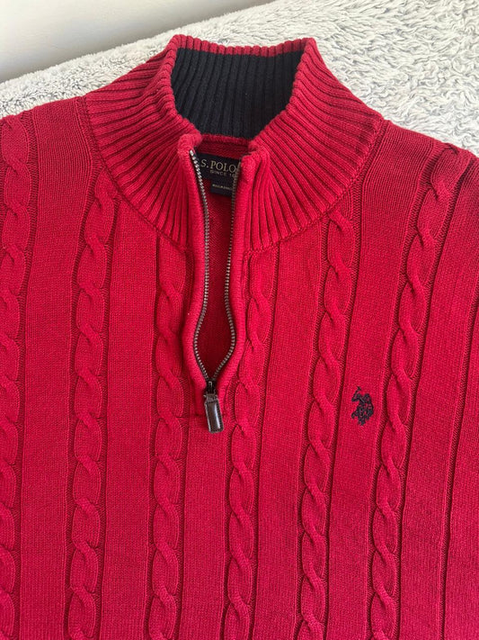 Pull demi zippé US POLO ASSN Taille XXL Spot-Chic