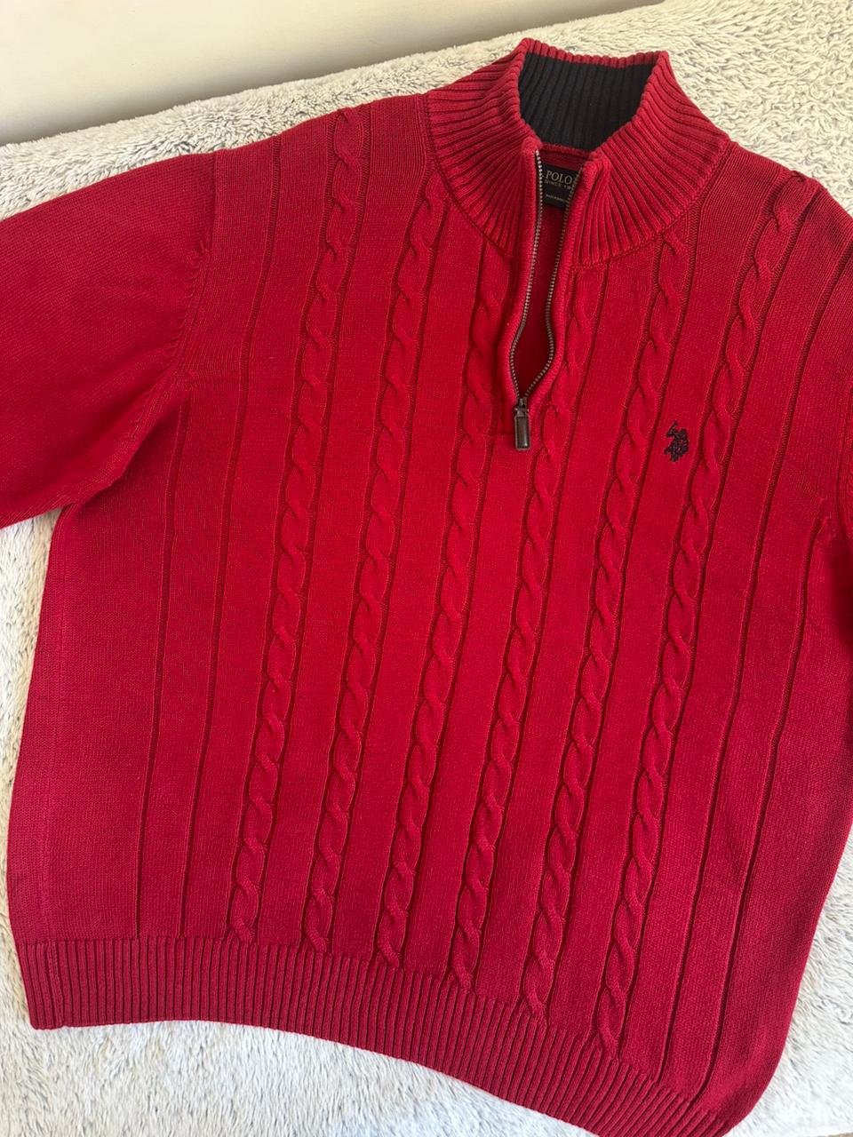 Pull demi zippé US POLO ASSN Taille XXL Spot-Chic