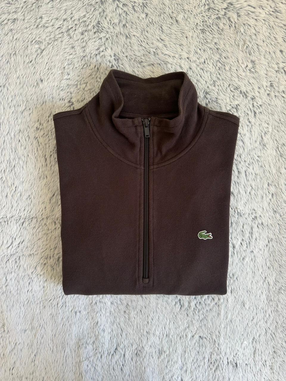 Pull demi zippé LACOSTE Taille L Spot-Chic