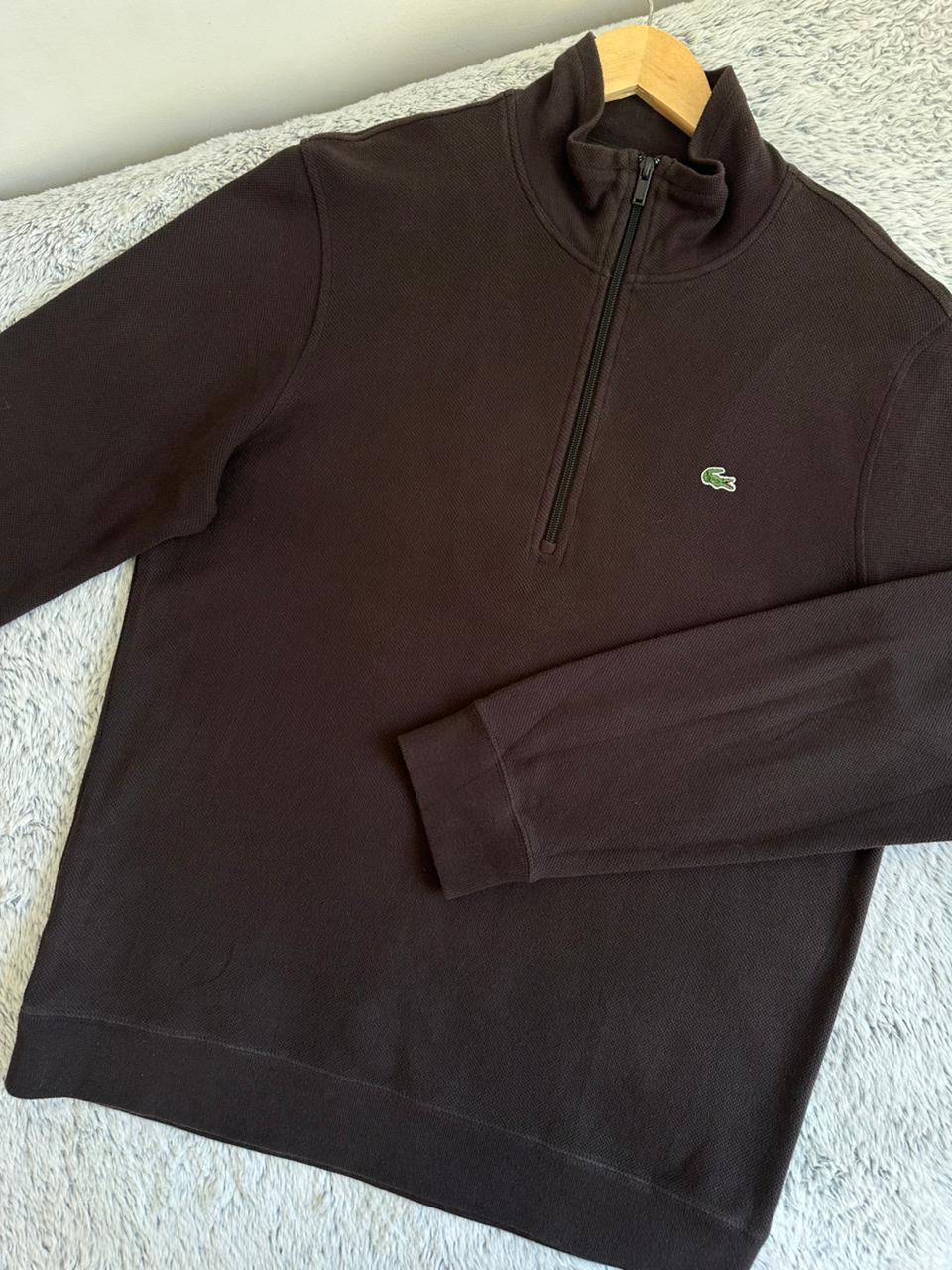 Pull demi zippé LACOSTE Taille L Spot-Chic