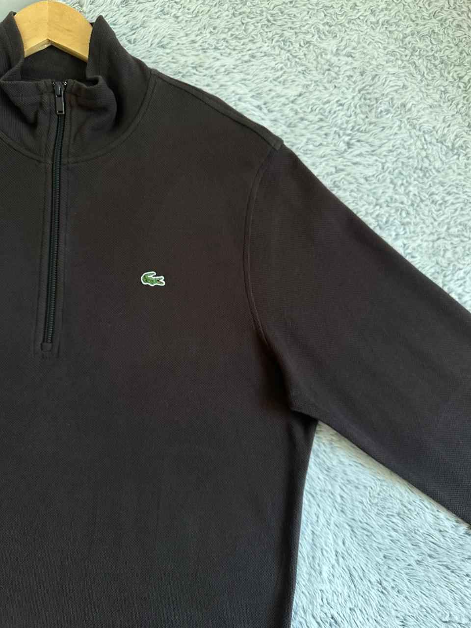 Pull demi zippé LACOSTE Taille L Spot-Chic