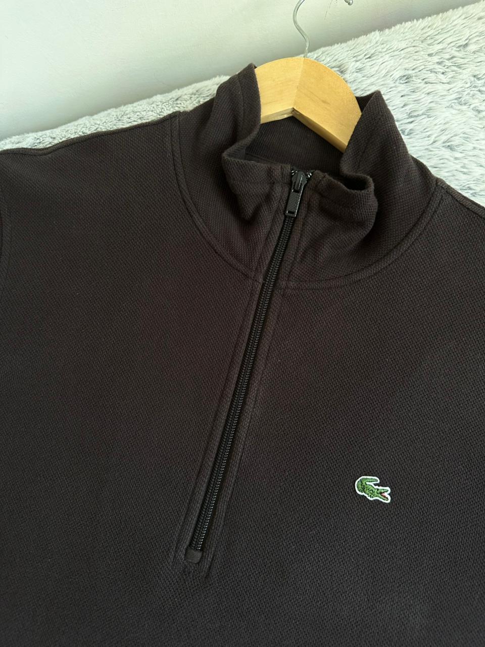 Pull demi zippé LACOSTE Taille L Spot-Chic