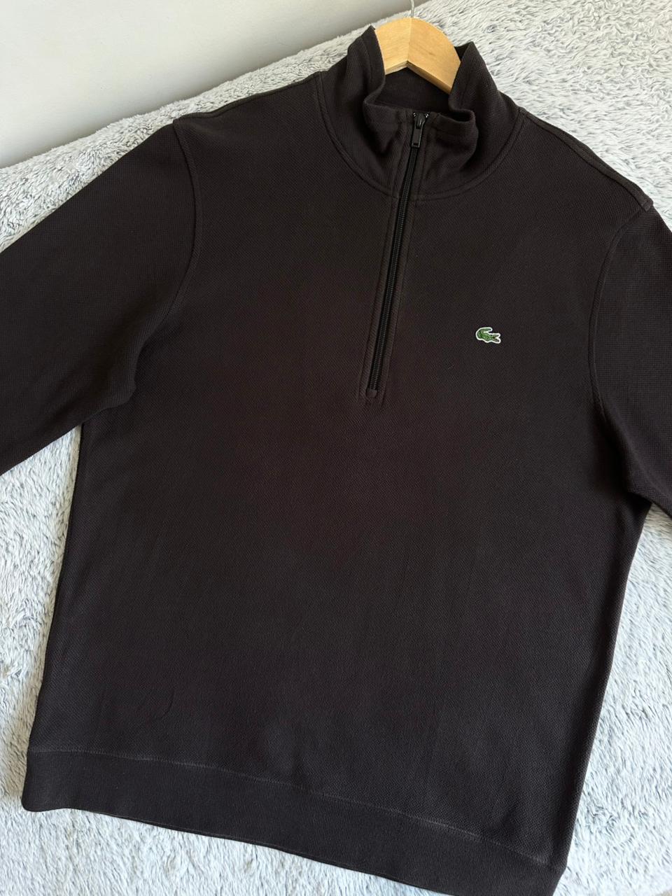 Pull demi zippé LACOSTE Taille L Spot-Chic