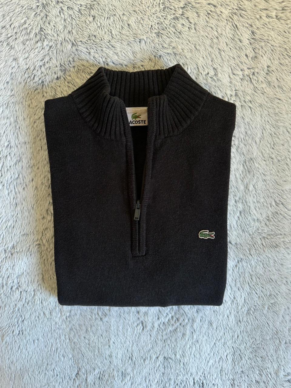 Pull demi zippé LACOSTE Taille M Spot-Chic
