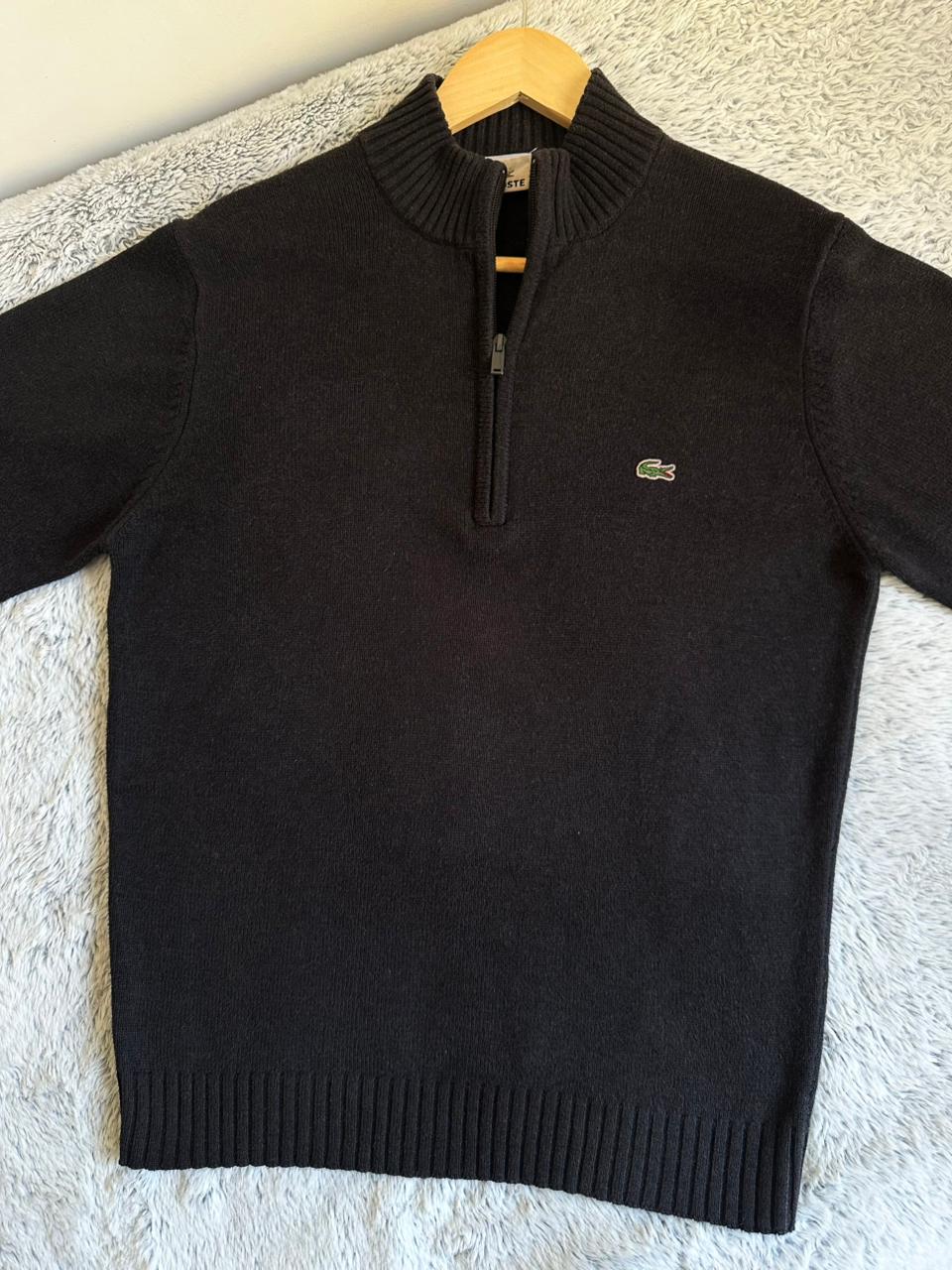 Pull demi zippé LACOSTE Taille M Spot-Chic