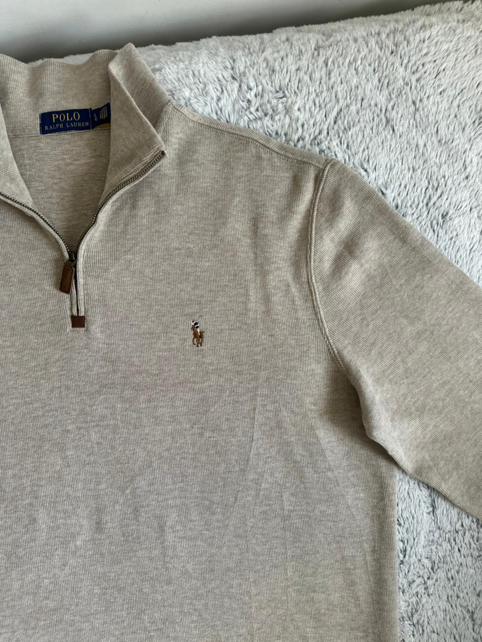 Pull demi zippé RALPH LAUREN Taille L/XL Spot-Chic