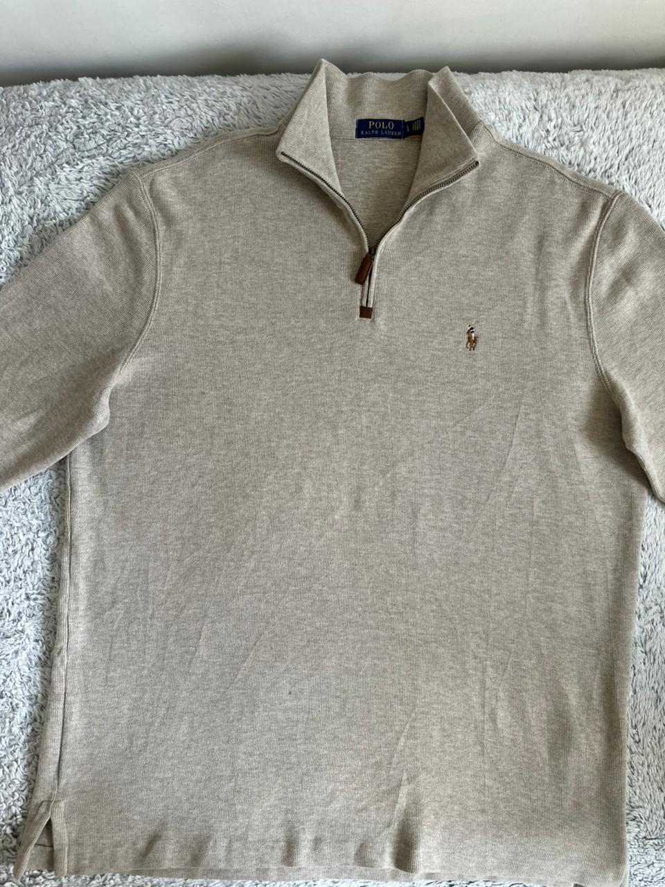 Pull demi zippé RALPH LAUREN Taille L/XL Spot-Chic