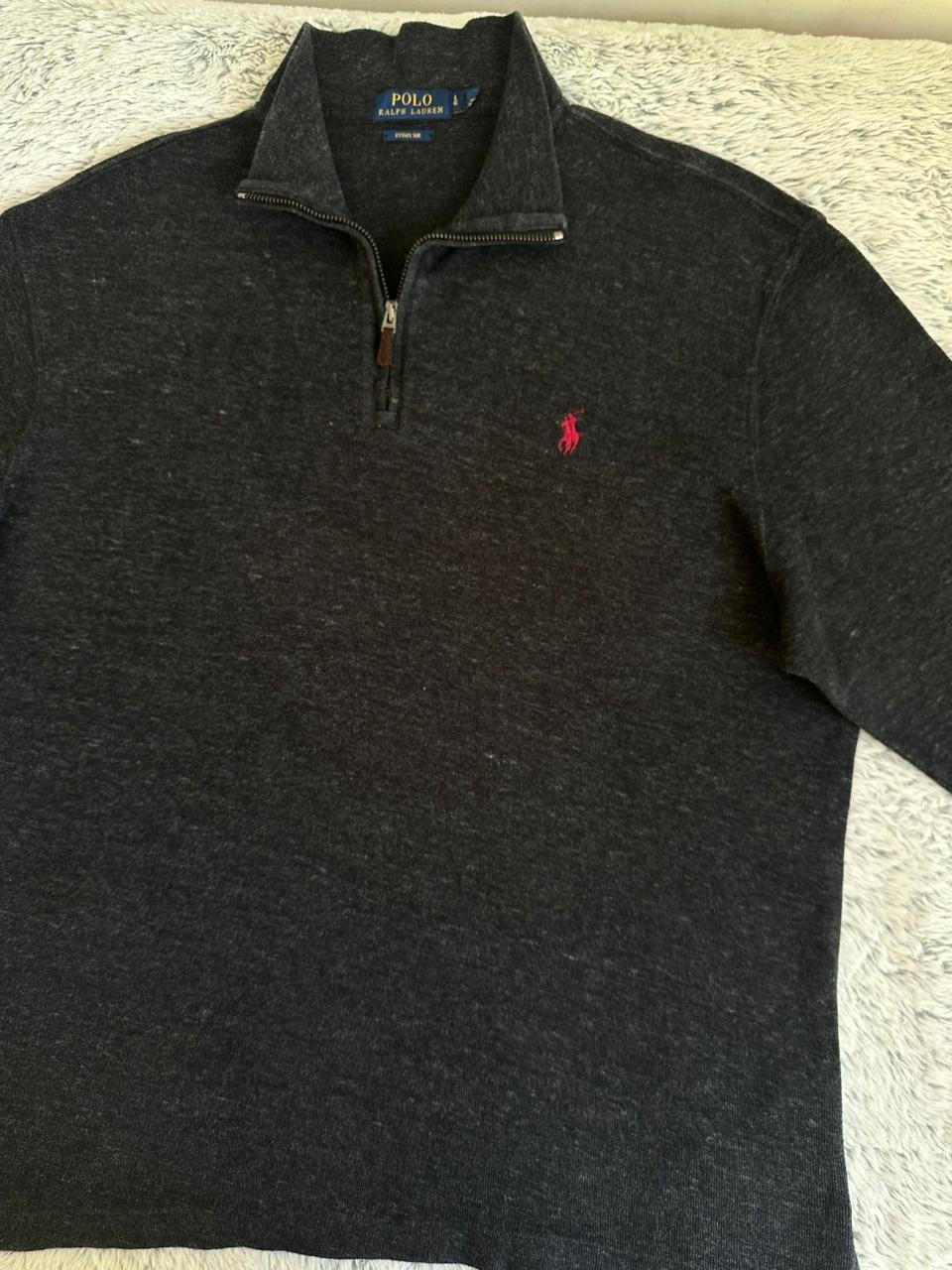 Pull demi zippé RALPH LAUREN Taille L Spot-Chic