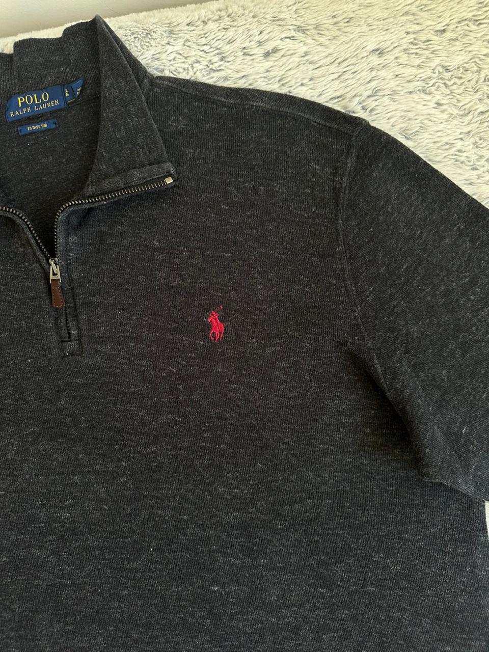 Pull demi zippé RALPH LAUREN Taille L Spot-Chic