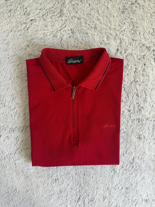 Polo demi zippé BRIONI Taille XL Spot-Chic