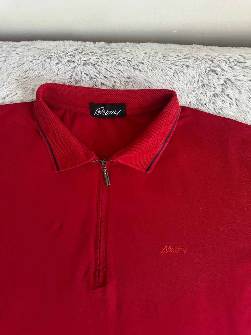 Polo demi zippé BRIONI Taille XL Spot-Chic
