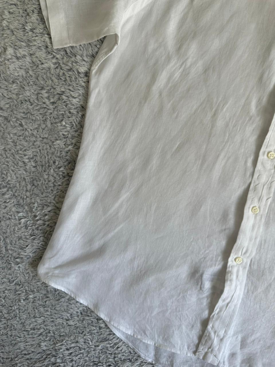 Chemise RALPH LAUREN demi manches en lain Taille L Spot-Chic