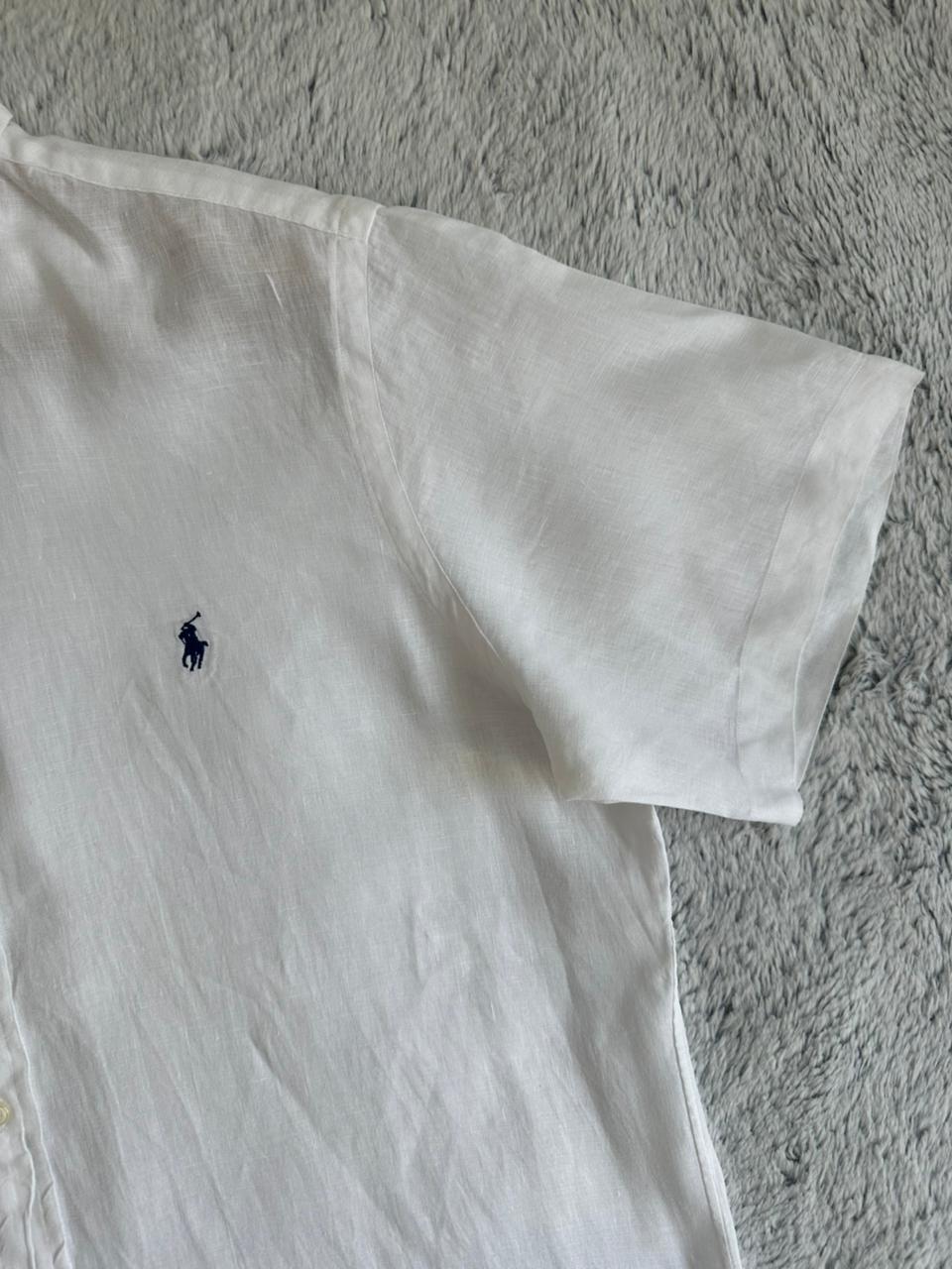 Chemise RALPH LAUREN demi manches en lain Taille L Spot-Chic