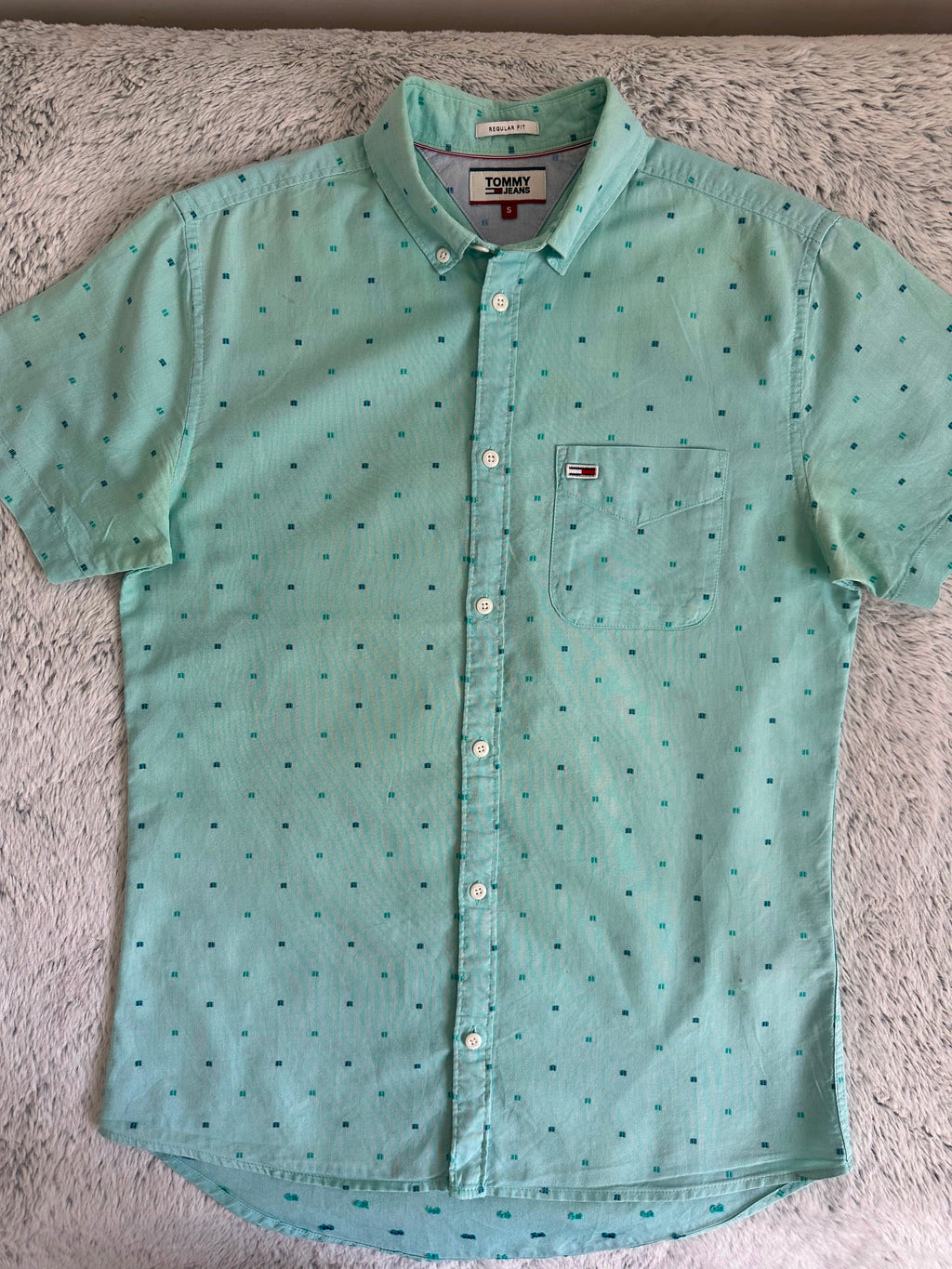 Chemise TOMMY HILFIGER demi manches Taille S Spot-Chic