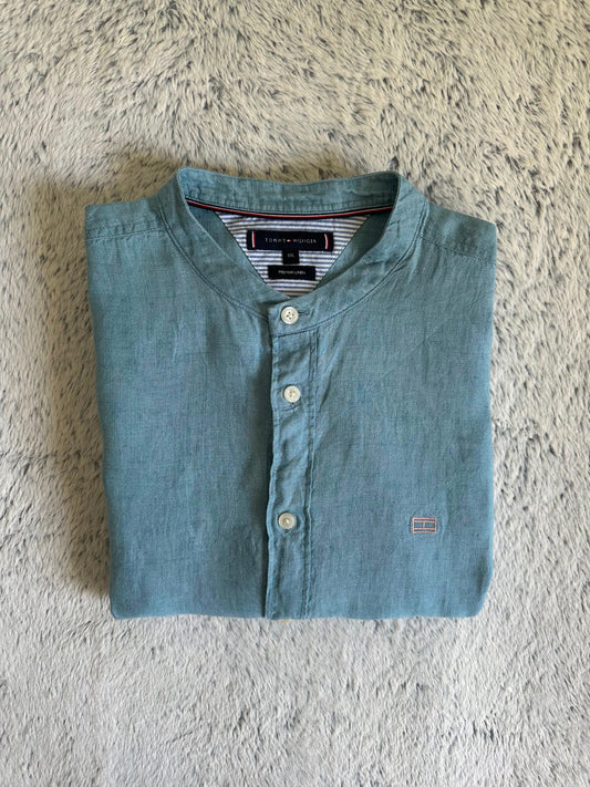 Chemise TOMMY HILFIGER demi manches lin Taille XXL Spot-Chic