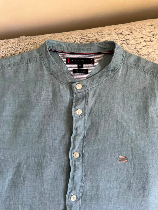Chemise TOMMY HILFIGER demi manches lin Taille XXL Spot-Chic