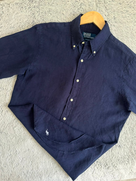 Chemise RALPH LAUREN En lin Taille M Spot-Chic