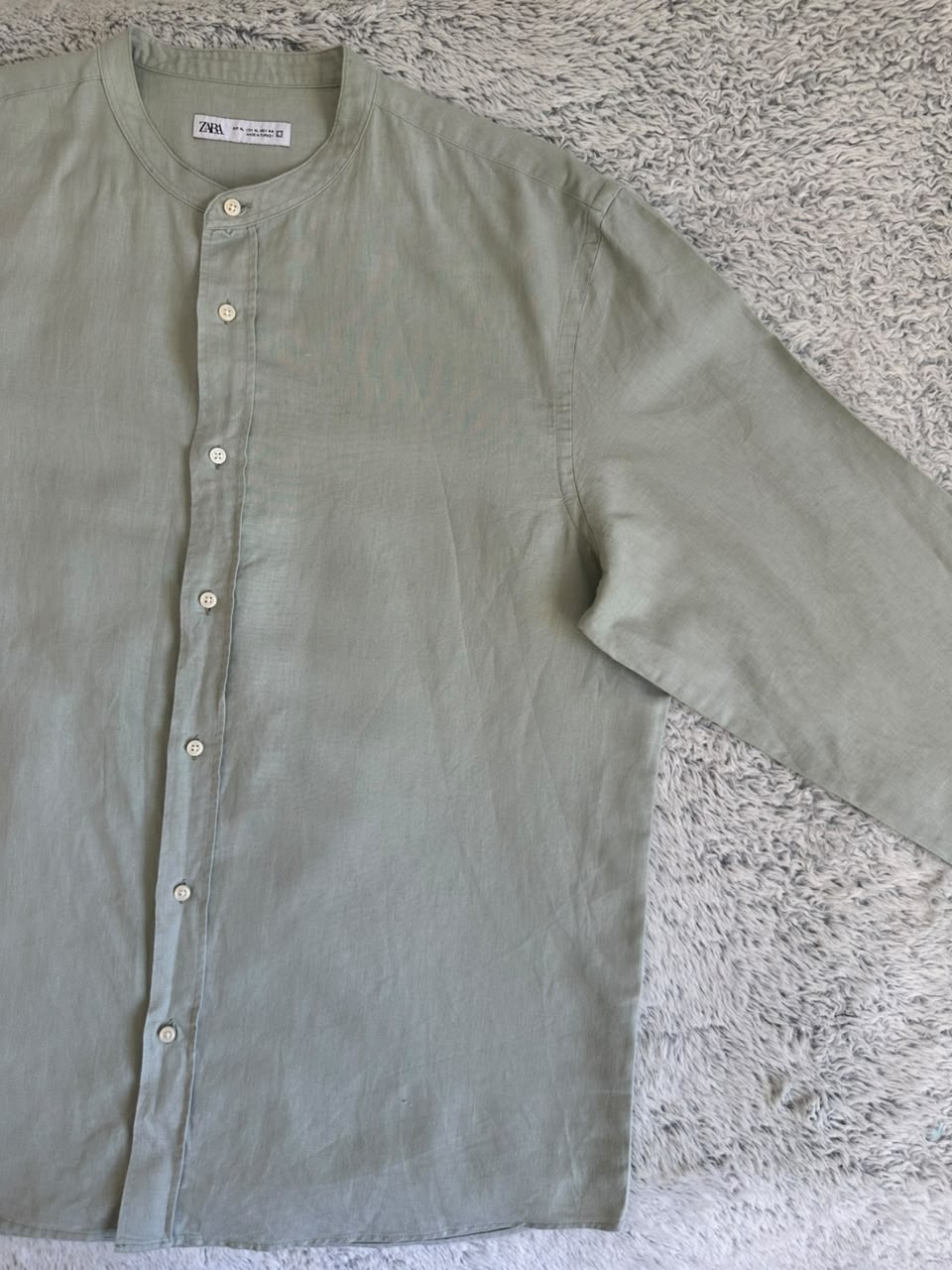 Chemise Zara en lin Taille XL Spot-Chic