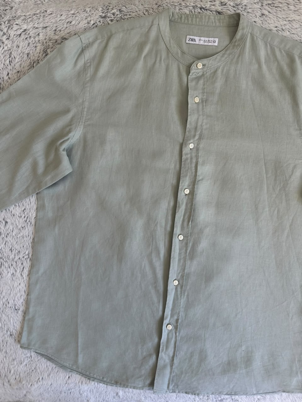 Chemise Zara en lin Taille XL Spot-Chic