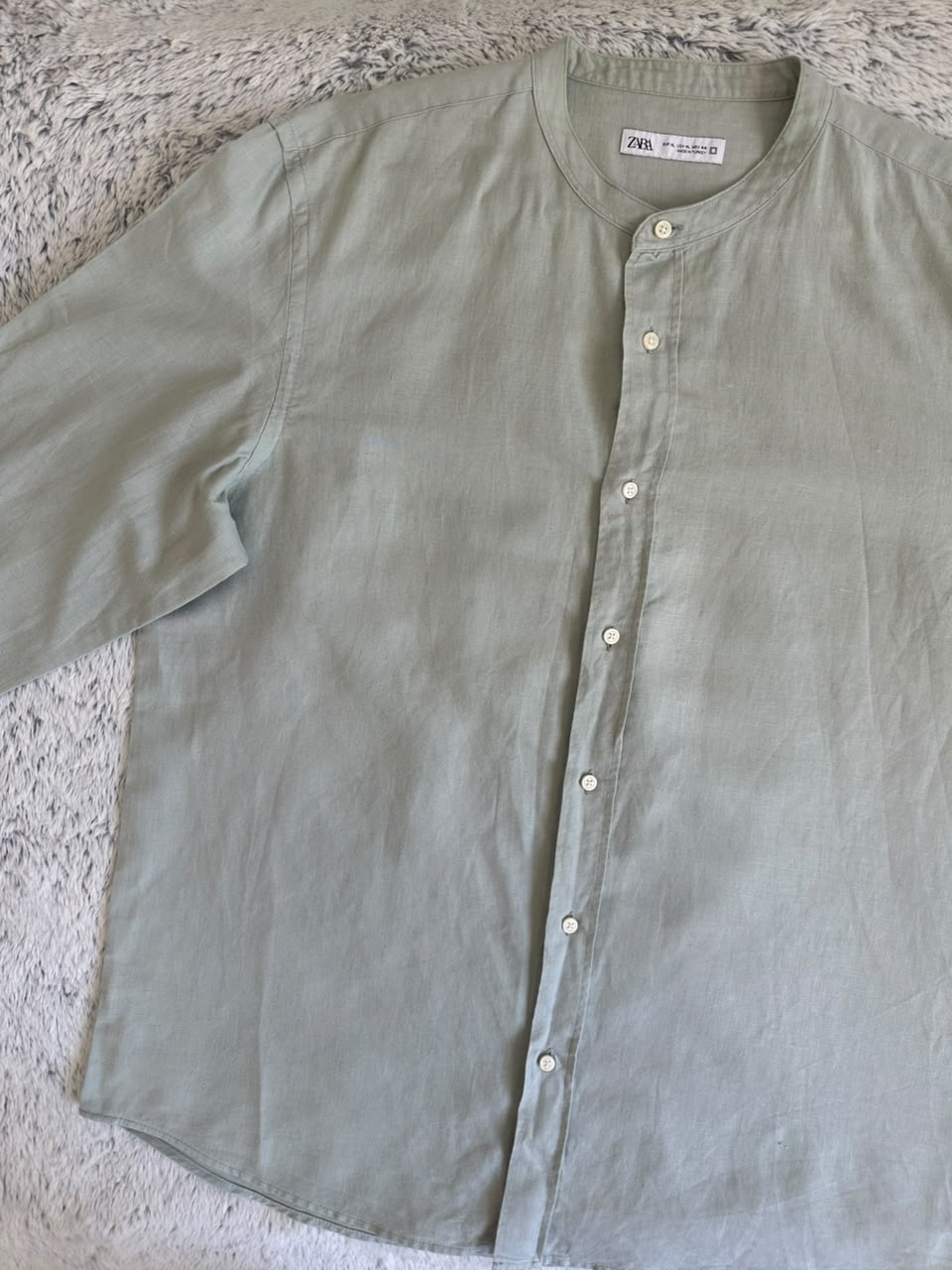 Chemise Zara en lin Taille XL Spot-Chic