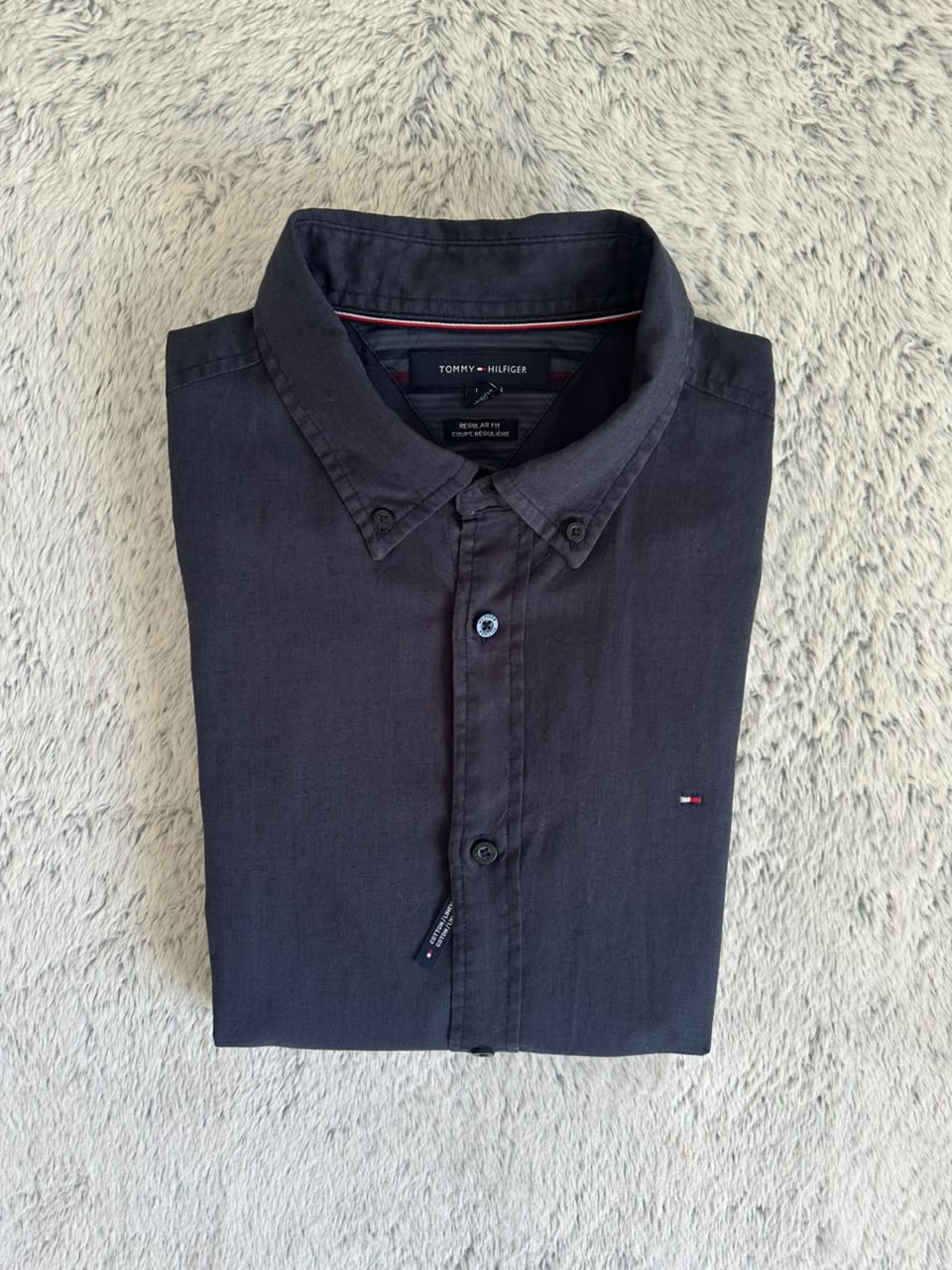 Chemise Tommy Hilfiger  en Lin Taille L Spot-Chic