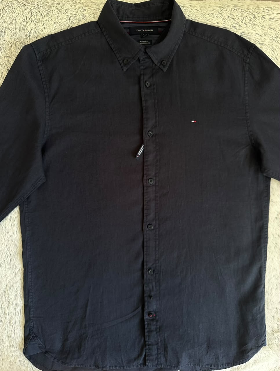 Chemise Tommy Hilfiger  en Lin Taille L Spot-Chic