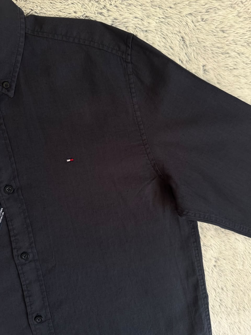 Chemise Tommy Hilfiger  en Lin Taille L Spot-Chic