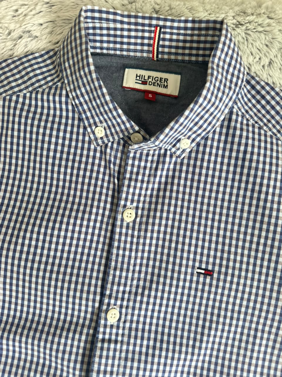 Chemise Tommy Hilfiger demi manches Taille S Spot-Chic