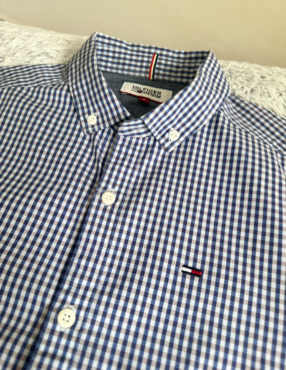 Chemise Tommy Hilfiger demi manches Taille S Spot-Chic